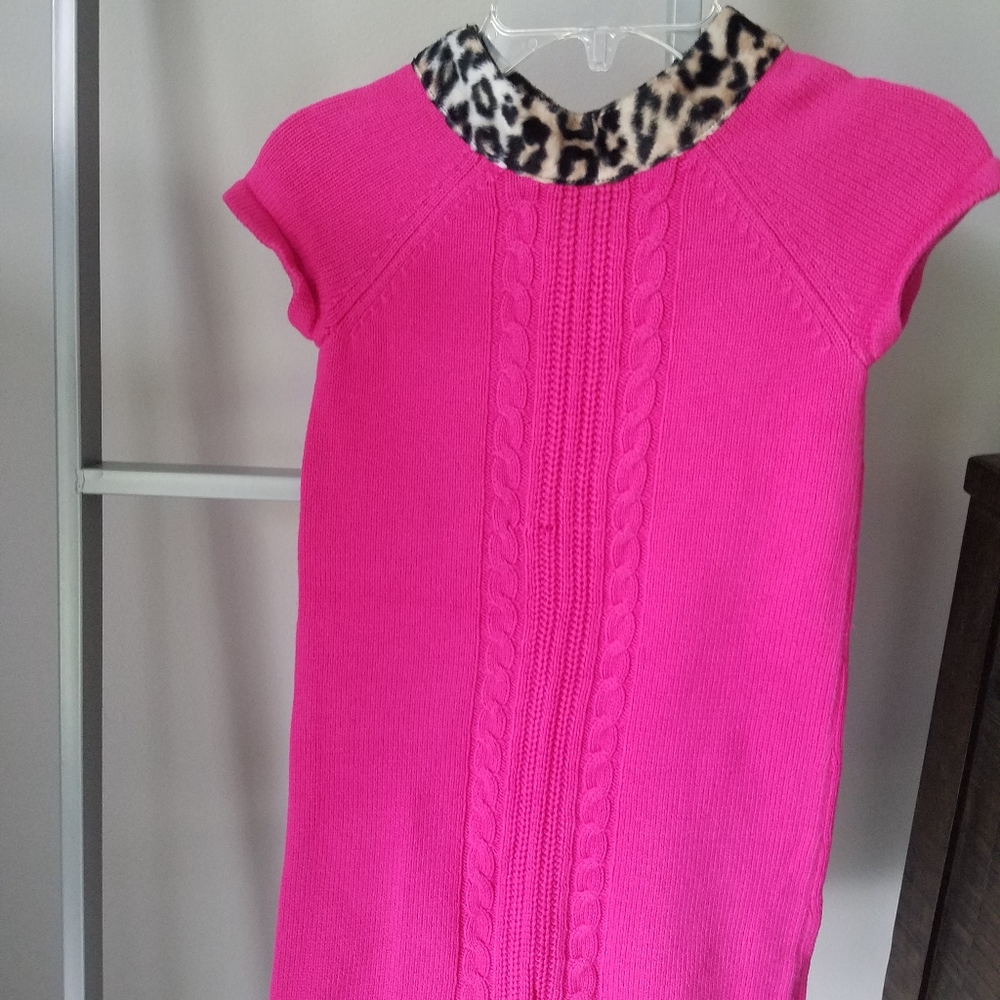 Girls Hot Pink Gymboree Sweater Dress, Size 6